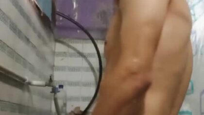 sexy latino shower wedgie