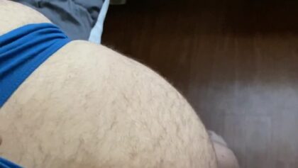 Hairy ass buddy wedgie