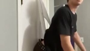 cute hanging wedgie nerd