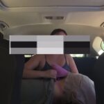 Femdom car spanking