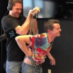 male radio host ripping wedgie